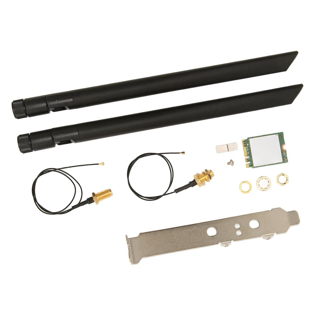 Беспроводная карта WIFI6E 5374M Гигабитная 5G Двухдиапазонная Интерфейс NGFF M2 Сетевая карта с кабелем для подключения антенны Одинарная