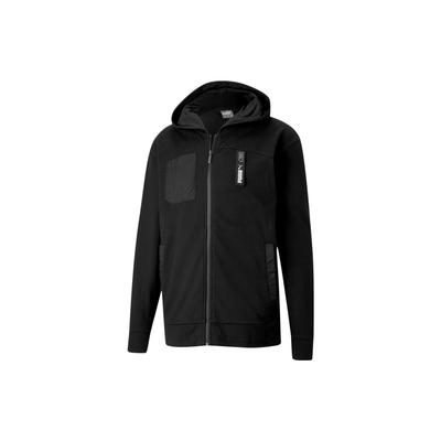 Puma Толстовка с капюшоном на молнии с логотипом, мужская толстовка черного цвета 582699-01