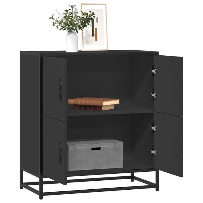 VidaXL Black Buffet 68x35x76 Cm Engineered Wood, Storage Cabinet, Entryway Furniture, Accent Furniture, Furniture of 848989
