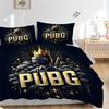 3 шт. Игровой комплект постельного белья PUBG Коронованный Воин - Идеально подходит для Декоративных Спален, Гостевых Комнат, Гостиных, Отелей | Идеальный Подарок для Фанатов, Путешест