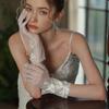 WG143 Элегантные короткие кружевные свадебные перчатки белого цвета, новая модель, реквизит для свадебной фотосессии, свадебные аксессуары