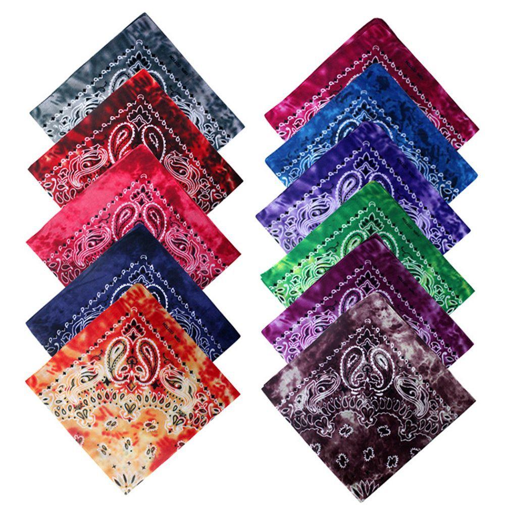 Hair Band Seamless Scarves Tie Dye Bandana Cycling Outdoor Hip Hop Paisley Headband Hip Hop Headwea