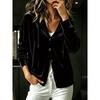 1116 New European and American autumn and winter fashion women's clothing hooded solid color long-sleeved loose button cardigan women