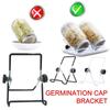 2pcs Foldable Tablet Phone Support for 86mm Rack Shelf Sprouting Bracket Jar Holder Mason Stand