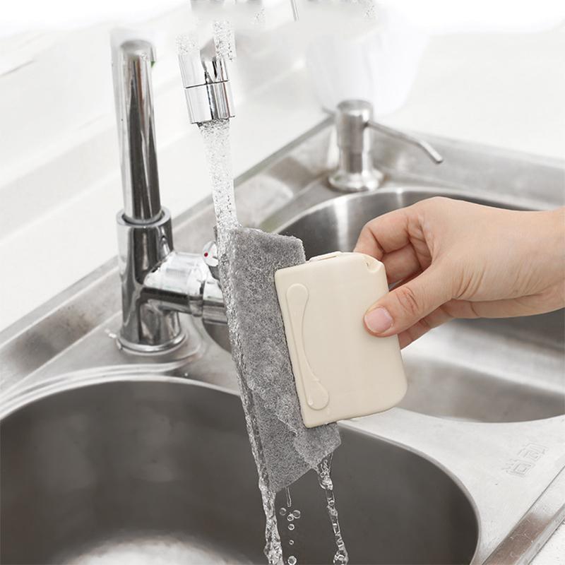 Fashion Hand-held Groove Brush Detachable Cleaning Cloth Household Window Slot Track Cleaning Clean Tool Sill Gap Brush Multifunctional