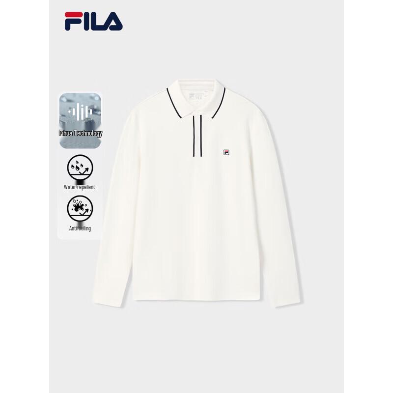 Fila Мужская вязаная рубашка-поло с длинным рукавом