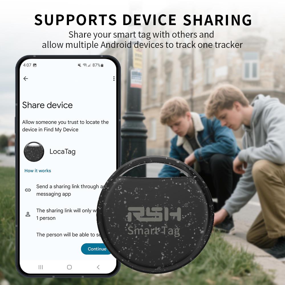 RSH 5pcs Security Anti-Loss GPS Tracker Android Locator for Xiaomi Global Postioning Kids Bag Wallet Car Finder Google Certified 5