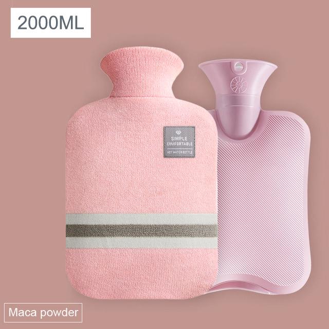 1000/2000 мл грелки мешок водонаполняющий мешок грелки для женщин согреть живот руки и ноги держать руки грелка мешок с горячей водой
