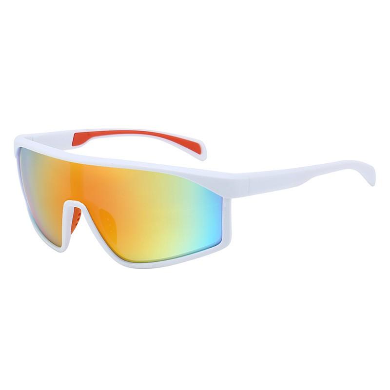 Y2K Style Polygonal Frame Sunglasses Cycling Hiking Outdoor Sports UV400 Protection Gradient Lens