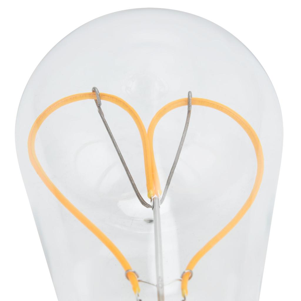 Vintage Light Bulb E27 4W High Light Transmittance Flexible Spiral Filament Brightness Warm Light LED Bulb 220V