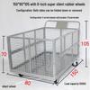 Great Skua Folding Warehouse Cart with Fence