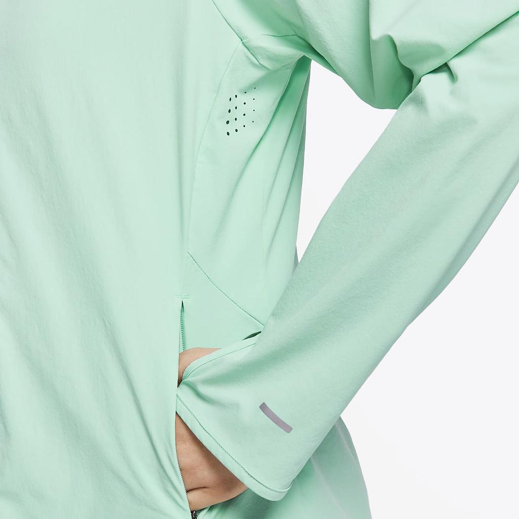 Nike Толстовка с капюшоном Swift UV Quick-Dry для бега с защитой от солнца, женские топы изумрудно-зеленого цвета FB7481-349
