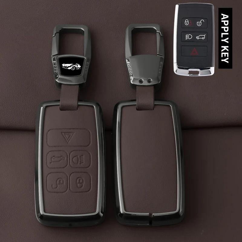 Interior Mouldings Car Zinc Alloy Key Case Cover Shell For Land Rover Range Rover Discoverry 5 Sport Evoque For JAGUAR XE XF XJ