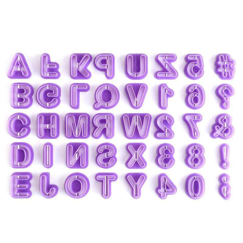 Cutter 40pcsset Icing Mold Mould Alphabet Number Letter Fondant Cake Decorating