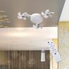 Ceiling Fan Light Dimmable Remote Control Adjustable Wind E27 Socket Pendant Lamp for Living