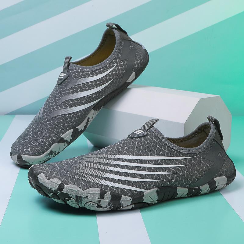 Новая пляжная обувь для отдыха на открытом воздухе, мужская и женская обувь для ручья, обувь для плавания вброд, нескользящая и устойчивая к порезам, дышащая задняя часть, мягкая подошва, быстросохнущая обувь для плавания