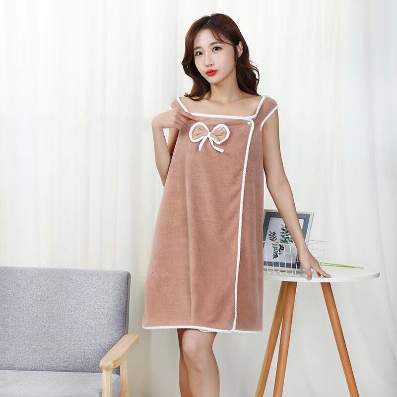 Женская быстросохнущая юбка для купания из кораллового флиса: Утолщенное, мягкое, впитывающее воду, удобное банное полотенце для весны и осени