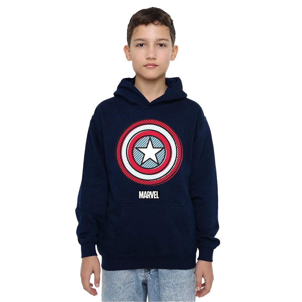 Captain America Childrens/Kids Ziptone Shield Hoodie