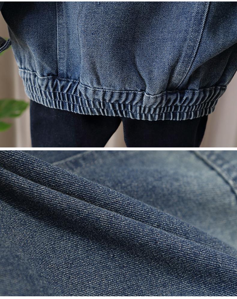 Стильная джинсовая куртка с капюшоном для мальчиков на весну и осень 2025 года