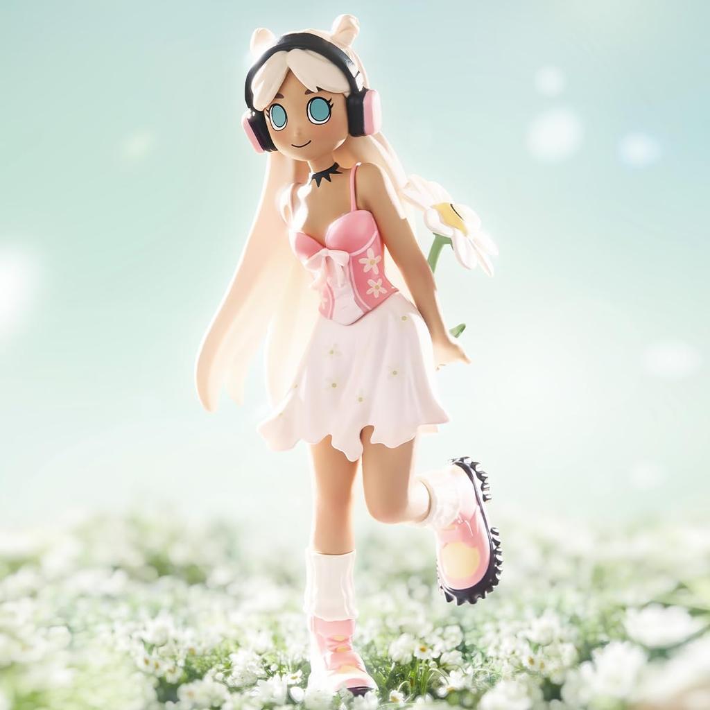 POP MART Peach Riot Punk Fairy Series Pop Mart Gacha Gacha Blind Box Фигурка Пластиковая модель Премиум-игрушка Мягкий винил ПВХ Оригинальный персонаж День рождения