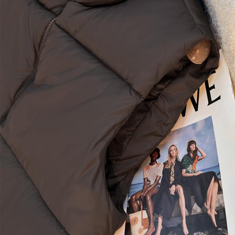 Модный зимний короткий теплый жилет женский верхняя одежда без рукавов парка повседневный толстый женский жакет