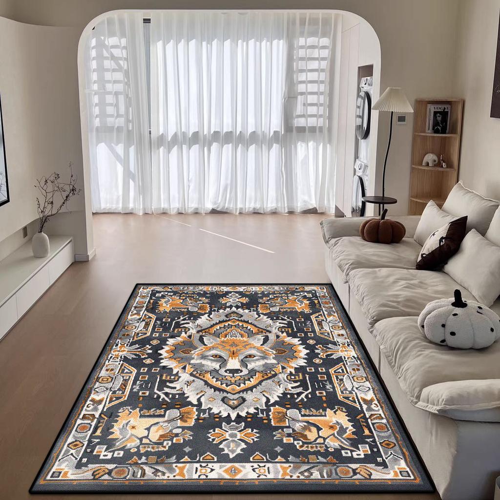 Декоративный ковер в богемном стиле для гостиной, большого размера, противоскользящий, декор комнаты, ковер, мягкий, легко чистящийся, прикроватный коврик для спальни, фланель