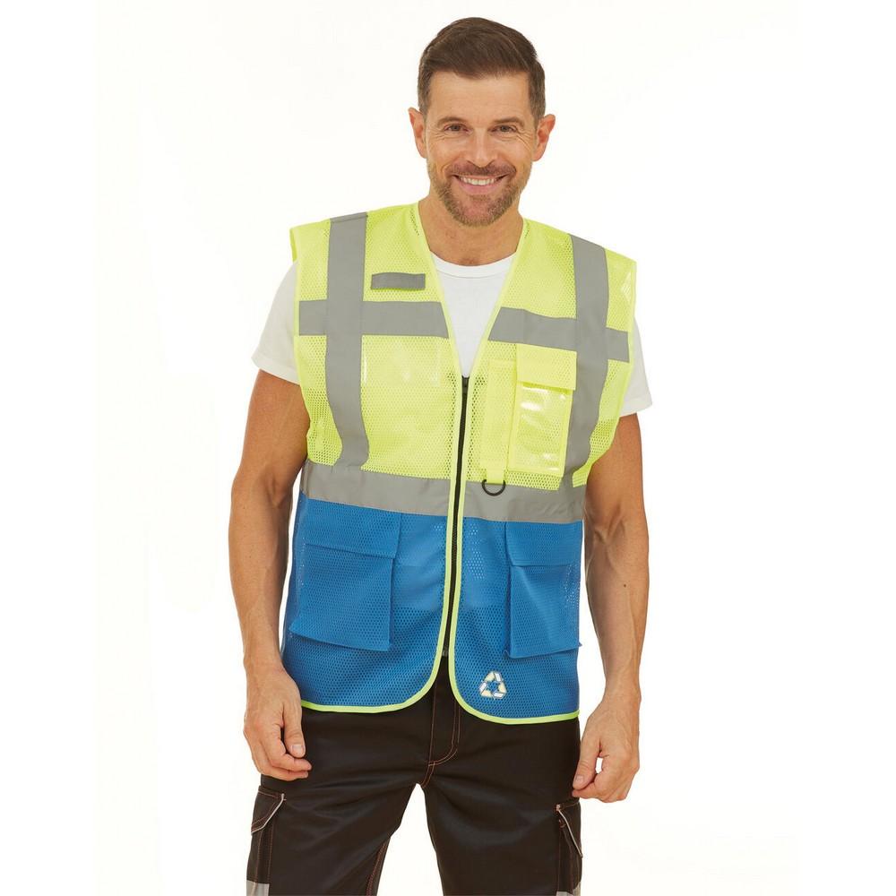 Yoko Unisex Adult Executive Hi-Vis Mesh Waistcoat
