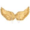 Adult Women Girls Swallow Wings Angel Feather Wings Princess Gold Wing Model Catwalk Stage Party Performance Halloween Dress Up