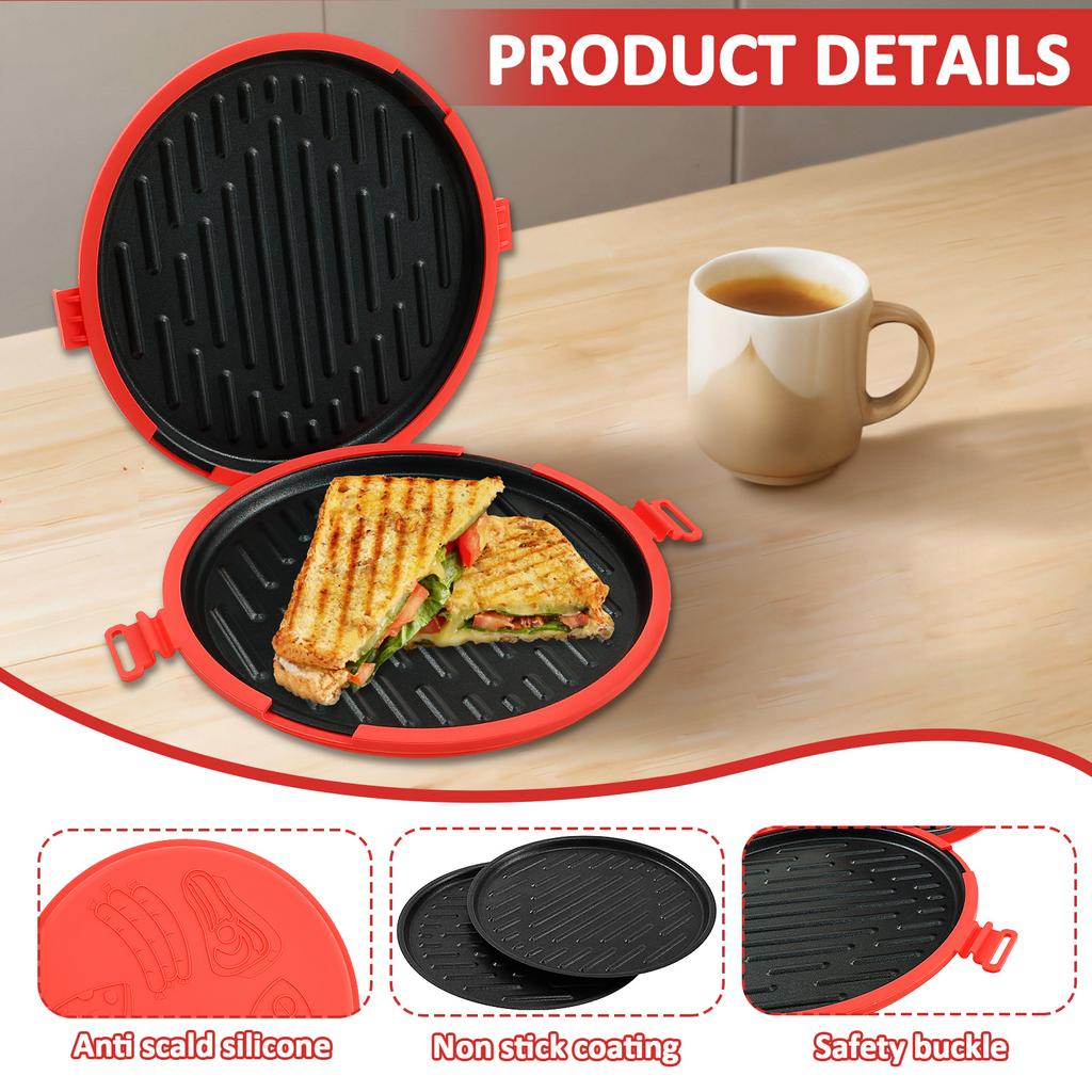 Форма для выпечки сэндвич-торта, Бытовая электрическая сковорода для завтрака, Полностью автоматическая многофункциональная мини-машина для вафель и печенья