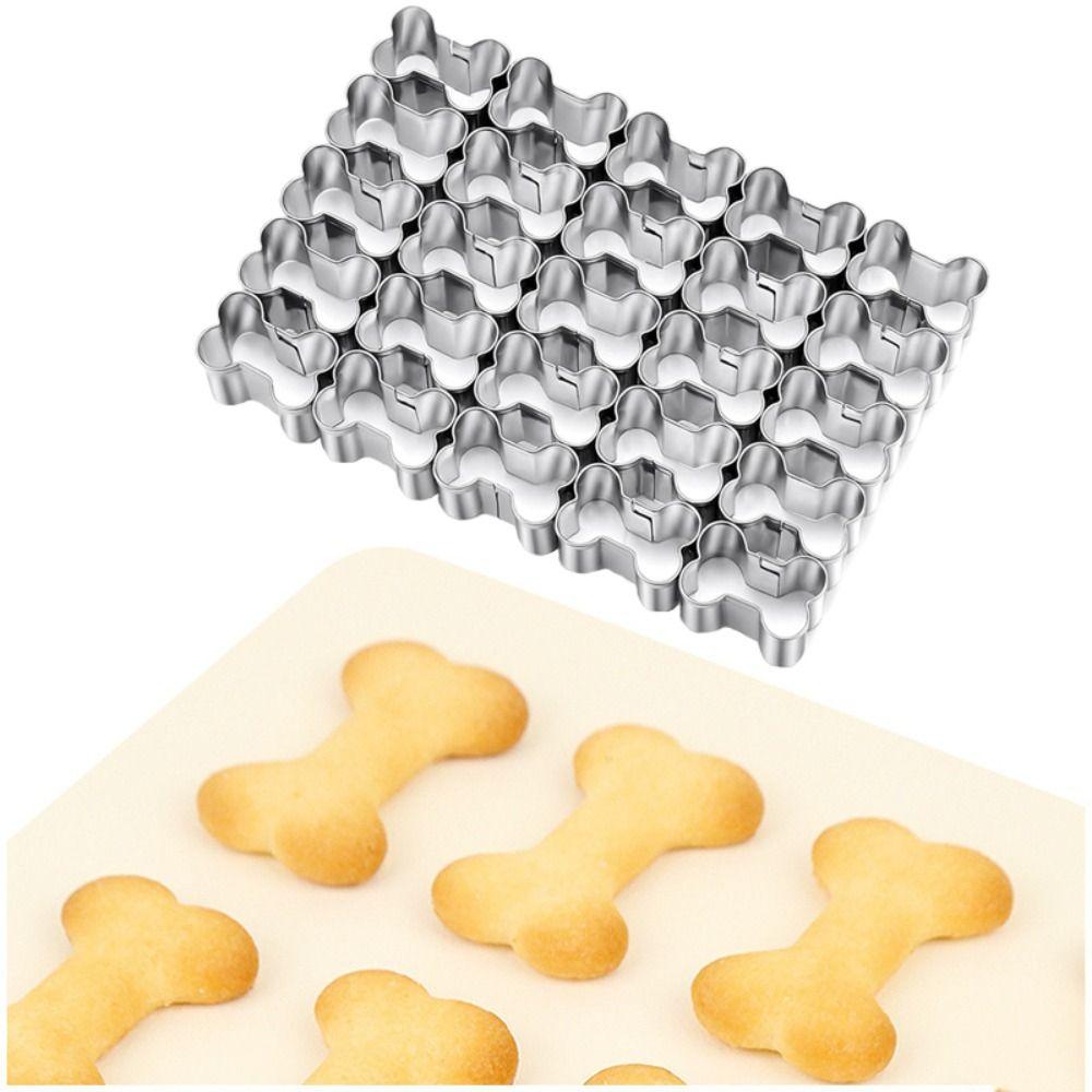 Форма для печенья из нержавеющей стали 3D Тиснитель для печенья Формочки для печенья в форме конфеты и косточки Кухня