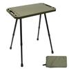 Msnaile Side Table Camping Table Компактный складной стол с регулируемой высотой для отдыха на открытом воздухе Верхняя пластина из АБС-смолы Ножки из алюминиевого сплава Легкая сумка для хранения