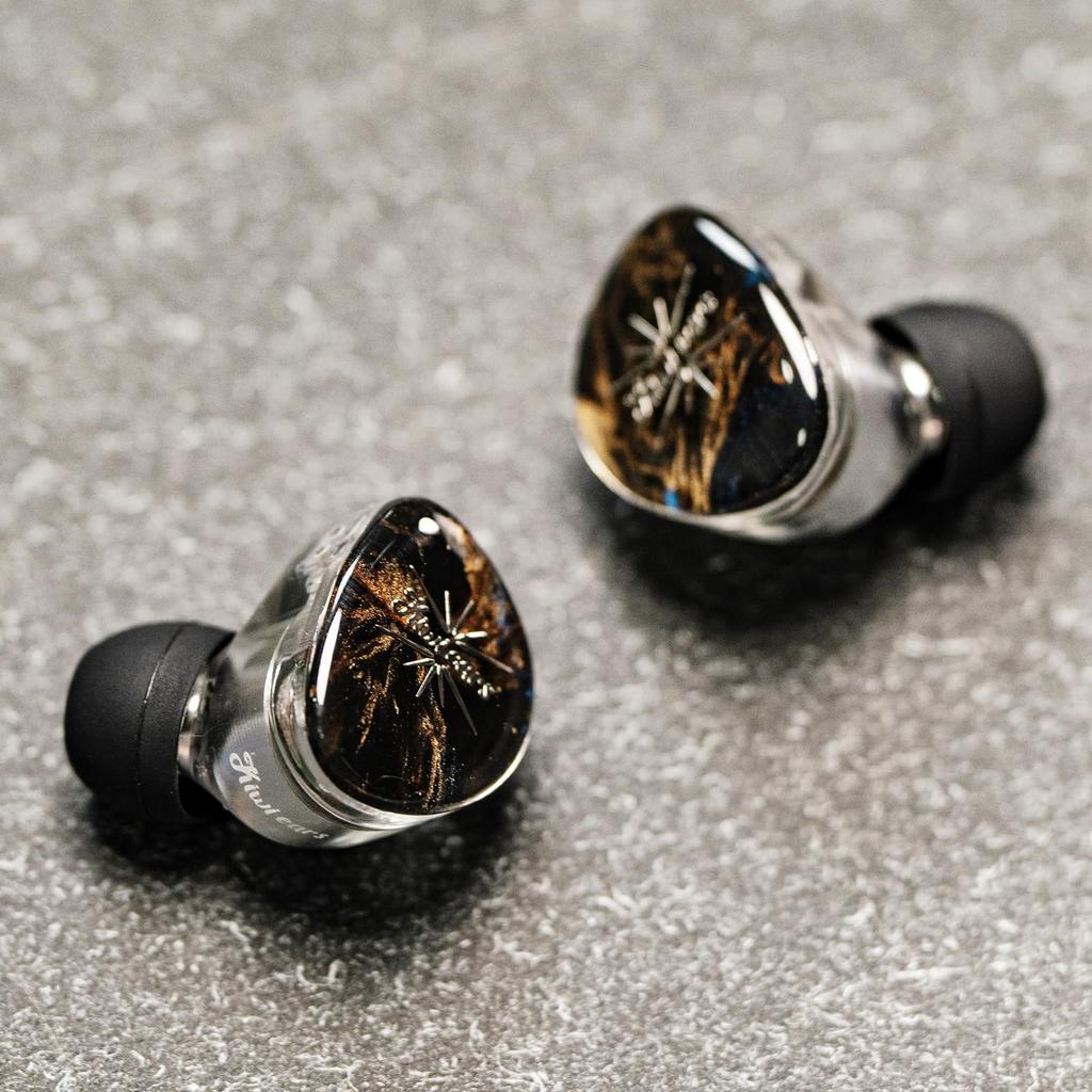 LINSOUL Kiwi Ears x Crinacle Singolo Высококлассные Динамические Наушники, 3,5-мм Разъем, Качество Звука HIFI, Глубокий Бас, Шумоподавление, Стерео Наушники-Вкладыши, Черный,