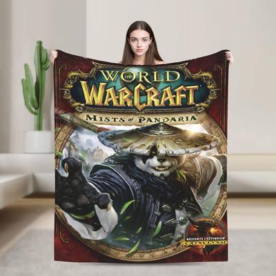 Мягкое одеяло Пикник WOW World of Warcraft Артас Ретро-игра Плед Фланелевое покрывало Для дивана Кровати Новинка Чехол для дивана-кровати