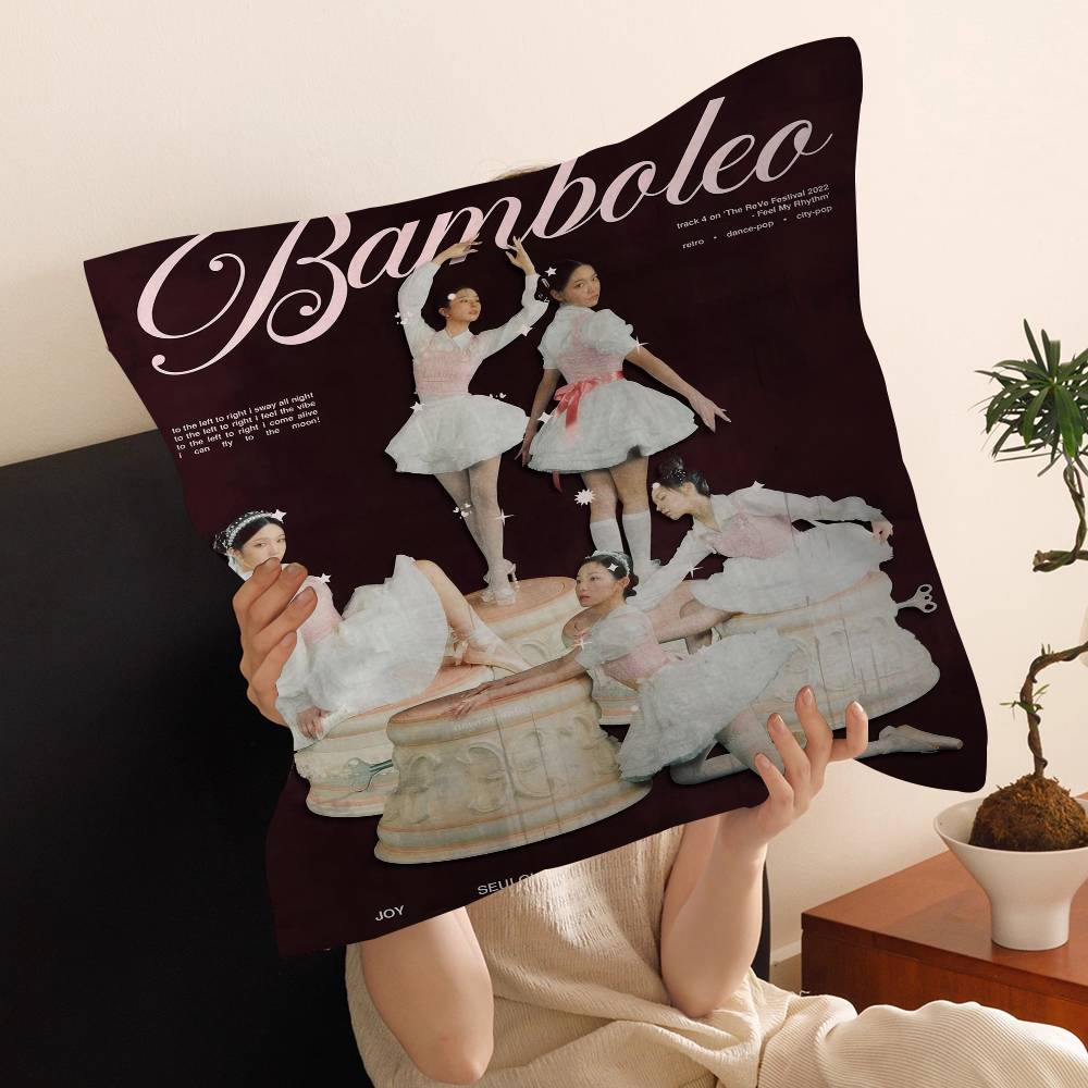 Popular Kpop RRed VVelvet Cushion Cover Car Throw Pillow Case For Sofa Car Christmas Gift xcm xcm