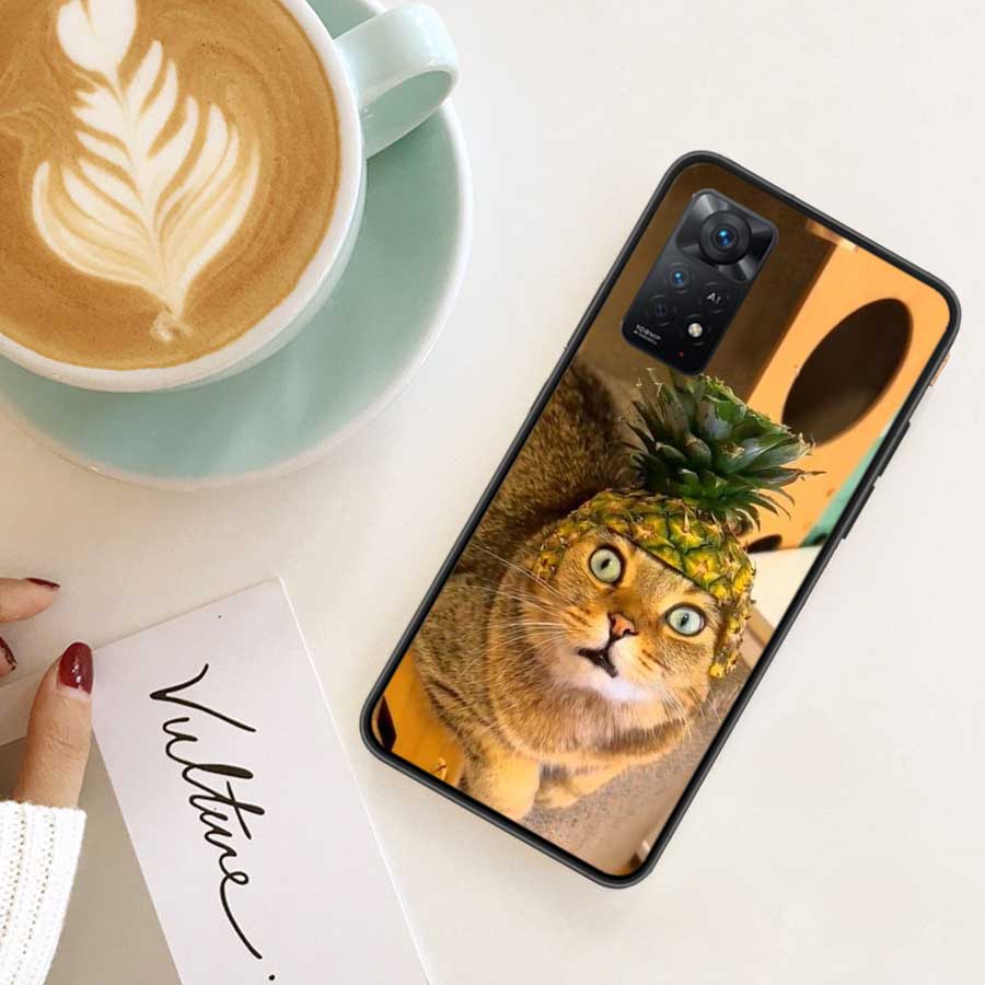 Забавный чехол для телефона с мемами про кошек Для Redmi 13C 14C Note 13 14 Pro 5G Plus 12 12C 10 10A 10C 9 9A 9C 9T 8 8A K70 Pro Xiaomi Cover S