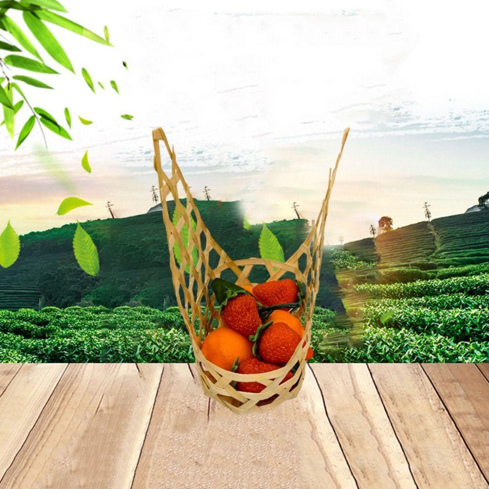 3pcs Retro Storage Box Handmade Fruit Basket Gift Packaging Basket Mid Autumn Festival