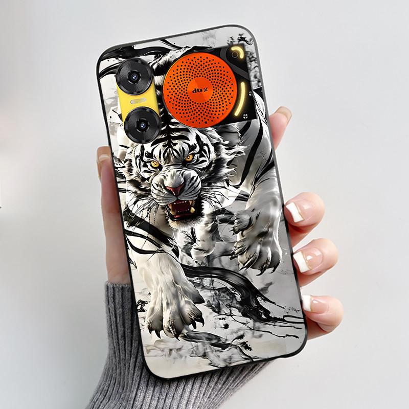 Case For ZTE Nubia Music 2 Z2460 Z2353 Music2 Phone Case Cute Rabbit Black Cover For ZTE Nubia Music Soft TPU Silicone Casing