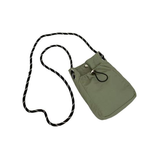 Crossbody Bag with Drawstring Casual Shoulder Bag Small Square Sling Bag Crossbody Mobile Phone Bag for Travel Shopping