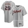 Mens Detroit Tigers Baseball Jersey 29 Skubal Embroidered Cotton Sports Fan Apparel Basketball Fans