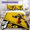 3pcs Duvet Cover Set (1*Duvet Cover + 2*Pillowcase, Without Core), Bumblebee Print Soft All‑Season Bedding Set, Home Bedroom Decor Gift