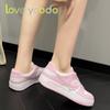 Spring and Autumn Natural Leather Flat Comfortable Low Top Casual Shoes for Girls Students and Women