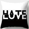 Stylish Black and White Patterned Pillow Covers Pattern Cushion Cover Suitable for Sofa Bedroom Car Pillow Cover
