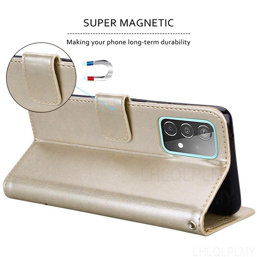 Розовый кожаный чехол-кошелек флип для Samsung Galaxy A15 A25 A35 A55 5G A06 S24 S20 S21 S22 A32 A52 A72 A05S A14 A24 A34 A54 S23 A16 A13 M35 чехол Funda