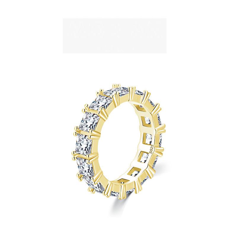 Tancise Classic стерлингового серебра 925 пробы кольцо с цирконом женские ювелирные изделия свадебное обещание вечерние подарок