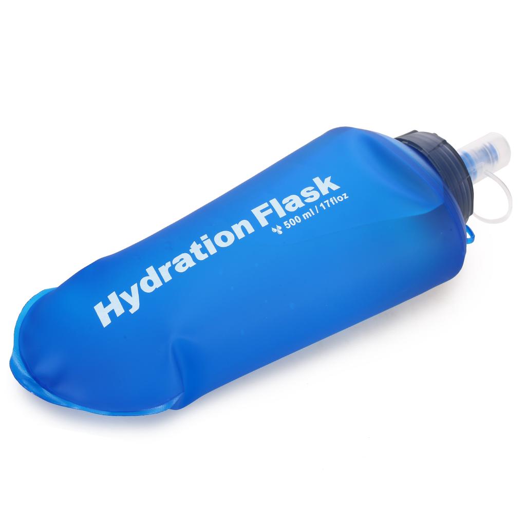 500ML Soft Collapsible TPU Water Bottle for Running Hiking Cycling Climbing