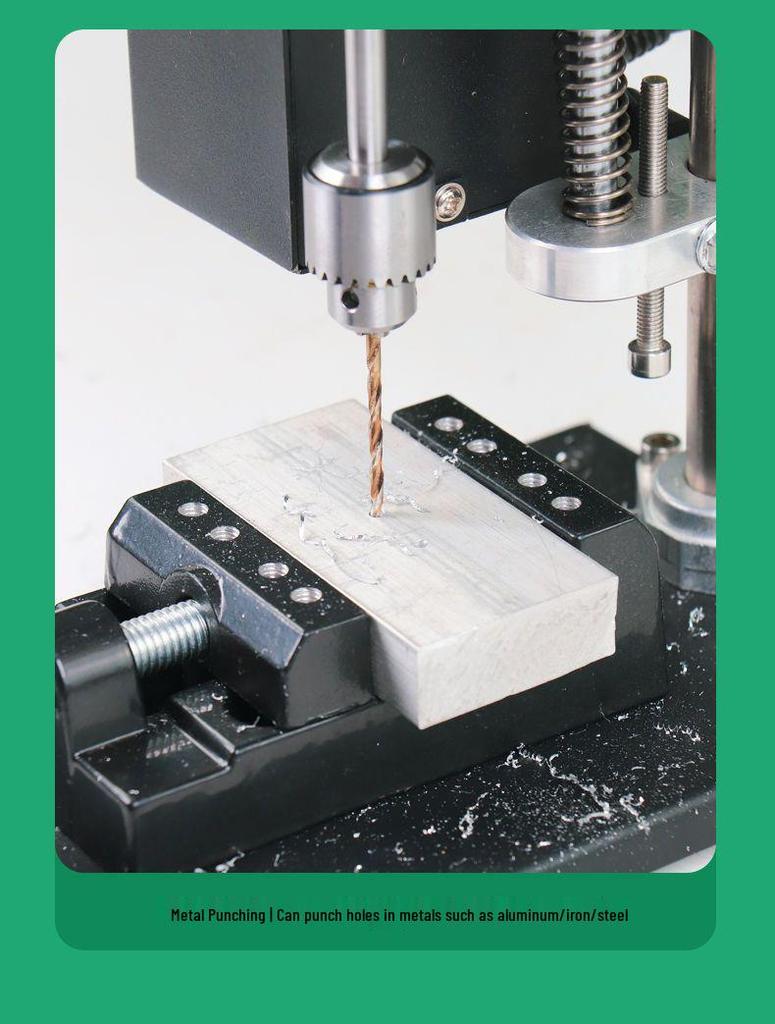 Мини-сверлильный станок с регулируемой скоростью: Компактная электрическая дрель постоянного тока для домашнего прецизионного сверления.