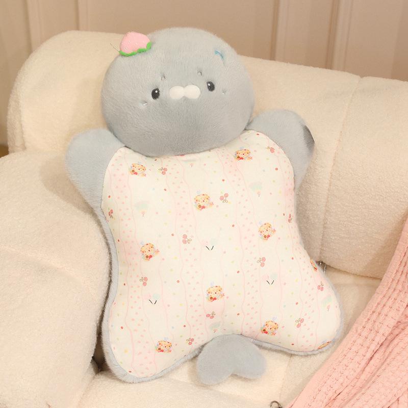 Giant Soothing Animal Plush Hug Pillow - Cute Stress Relief Gift for Girls' Birthdays
