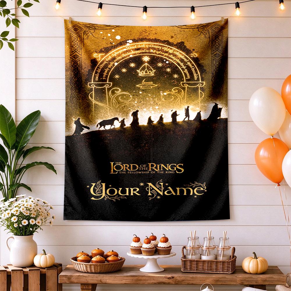 Lord Rings Custom Wall Tapestry Wall Tapestry Easy to Hang Great for Office Wall Multi-purpose for All Occasions Gifts For Family Or Friends