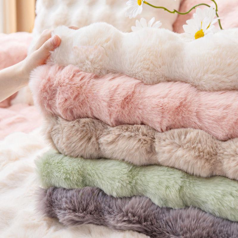 Зимний утолщенный плюшевый диванный плед однотонный плюшевый плед из кролика диванная подушка угловые мягкие чехлы для гостиной скандинавский декор чехол на диван