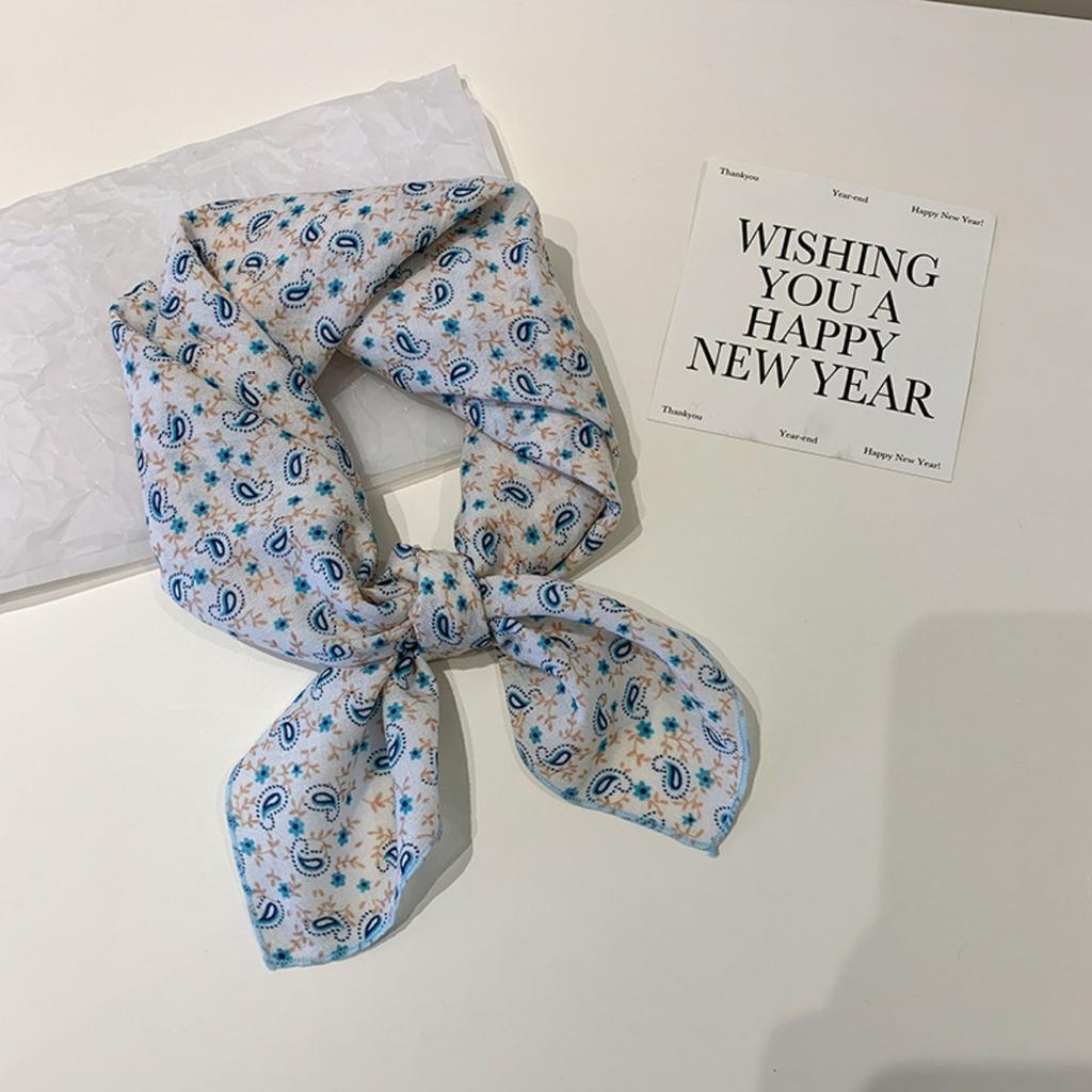 Весна/Лето Новый Женский Маленький Шарф Богемный Квадратный Шарф Головной Платок Европейский и Американский Универсальный Шарф с Цветочным Принтом